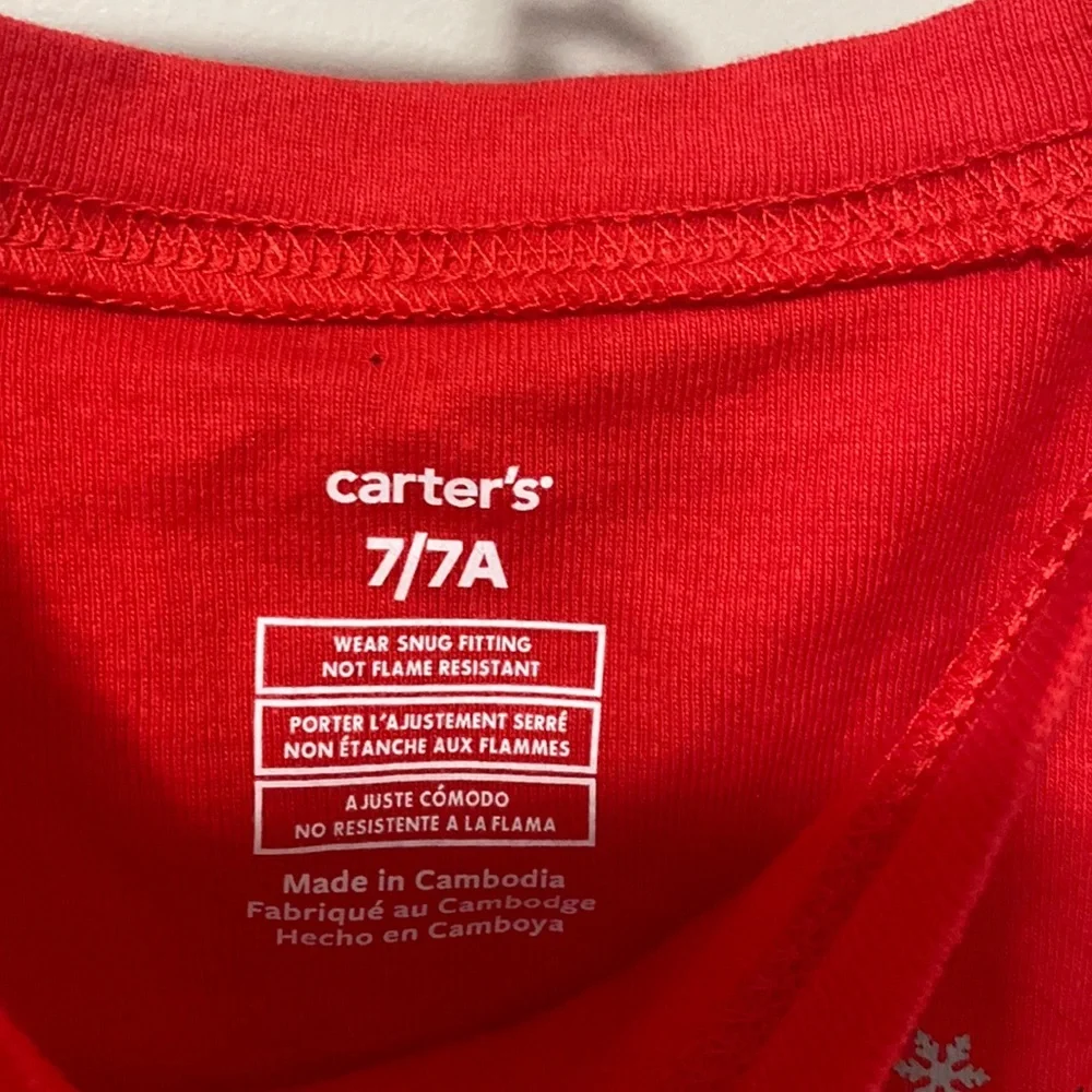 NWT! Carter Holiday Kids‎ Red Christmas Top